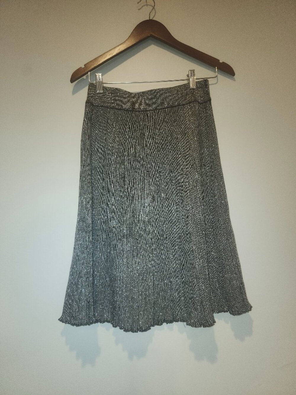 Metallic Knit Skirt